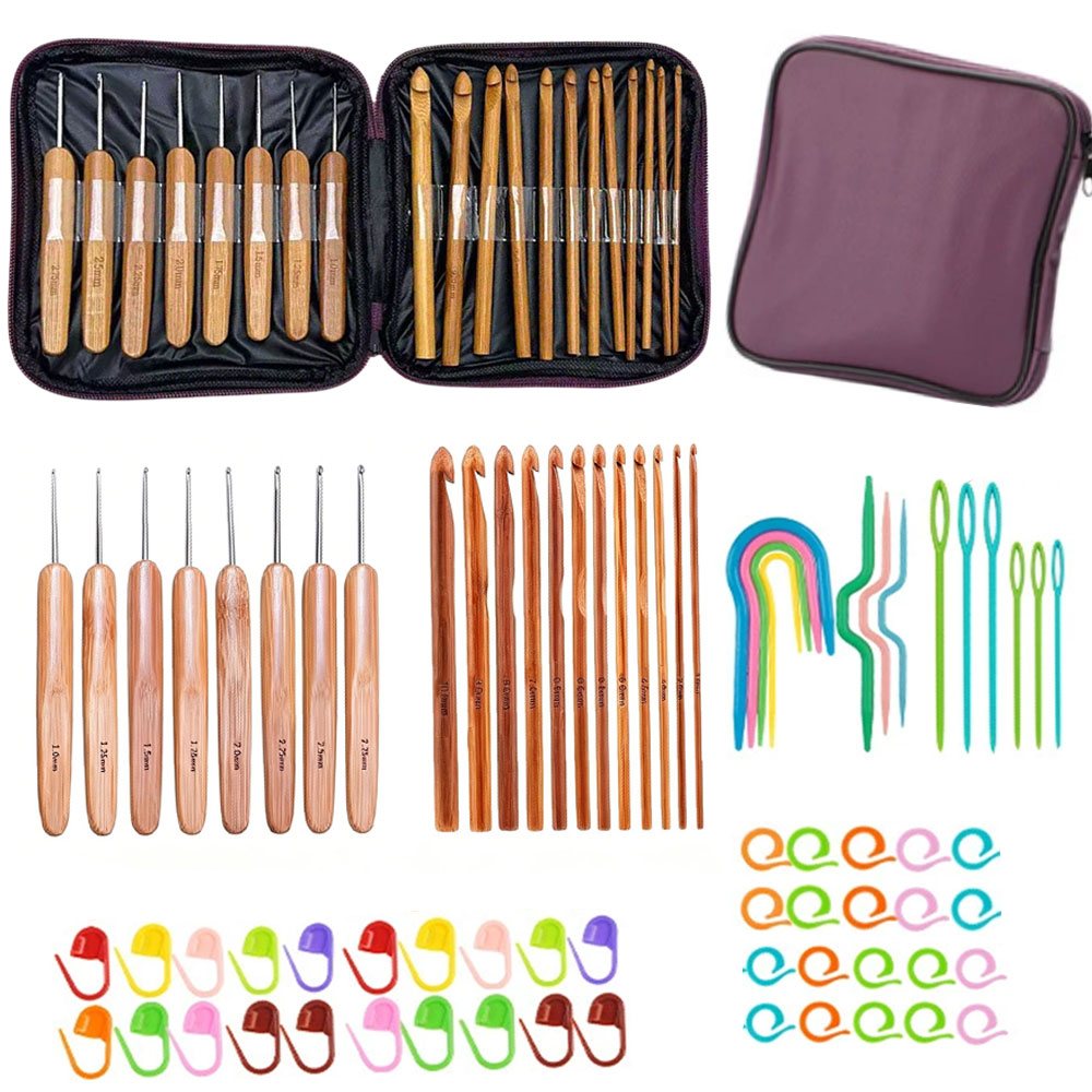 74 Parça Bambu Tığ Seti İplik  - Tool Set incelemesi ve fiyatı
